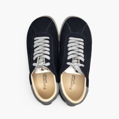 Sneakers barefoot effetto camoscio lacci contrasto Blu