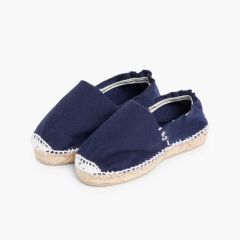 Espadrillas bambini con elastico Azzurro