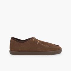 Scarpe da barca Scamosciate Bambini e Adulti Taupe