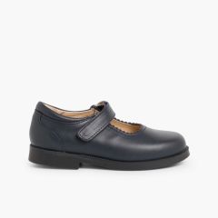 Scarpe Back to School Bambina chiusura a strappo Blu