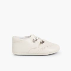 Scarpa inglesina bambino in pelle Beige