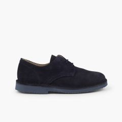 Scarpe blucher scamosciato liscio scarpe eleganti bambino Blu