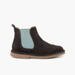 Stivaletto Chelsea elasticizzato con taglio laterale Grigio