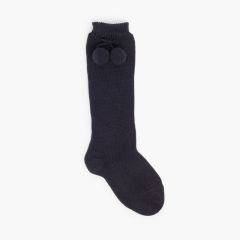 Calzini alti Perl Condor con nappe Blu