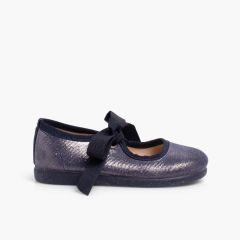 Scarpe bambina con brillantini Blu
