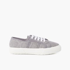 Sneakers in Maglia Organica Grigio
