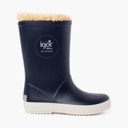  Stivali da pioggia interni in shearling per bambini Blu