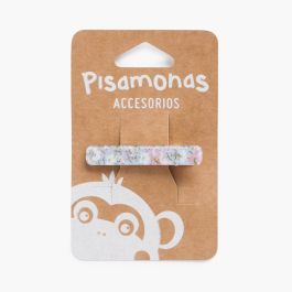 Fermaglio per capelli con stampa floreale Blu reale