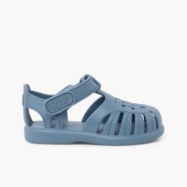 Sandali ragnetti con chiusura a strappo Tobby Solid Oceano