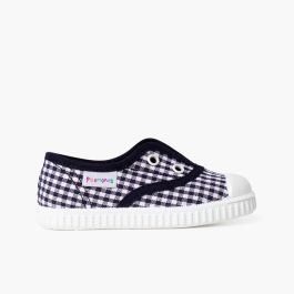 Sneakers Vichy senza lacci Blu