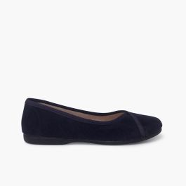 Ballerine bamara con bordo incrociato Blu
