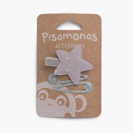 Confezione di fermagli e forcine a stella Grigio chiaro