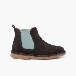Stivaletto Chelsea elasticizzato con taglio laterale Grigio