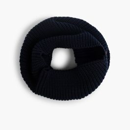 Sciarpa circolare di maglia Blu