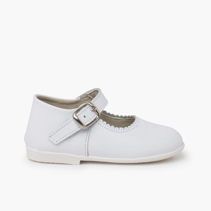 Comprare Scarpe Primi Passi Bambina Pelle Fibbia