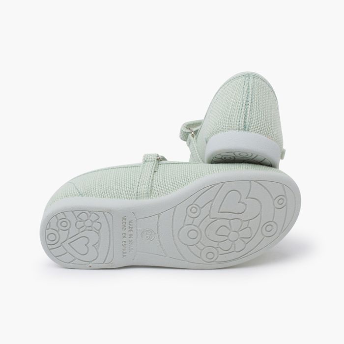 Comprare Scarpe Bambina Ballerine di Lino con cinturino
