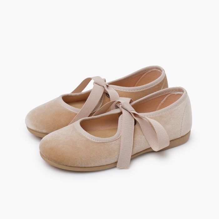 Ballerine Chicco Ballerine Con Fiocco In Velluto Per Bambina