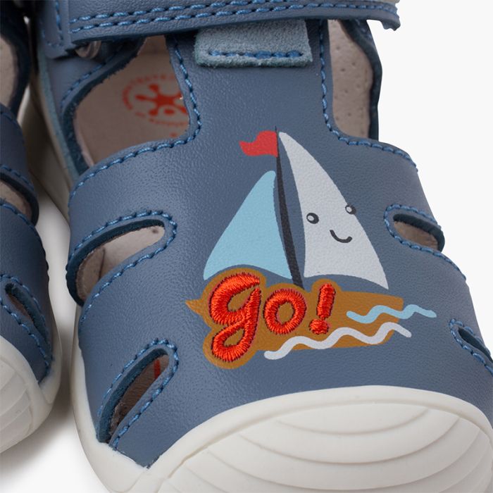 Sandali con scarpe da barca modello barca con chiusure a strappo Biomecanics Sandali per bambini