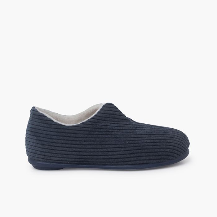 Pantofole Babouche in velluto a coste
