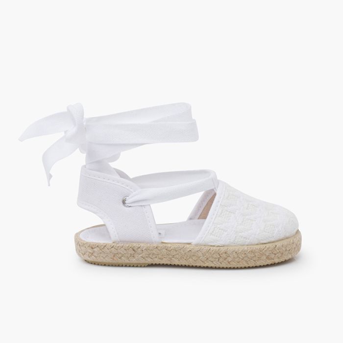 Espadrillas effetto intrecciato nastri