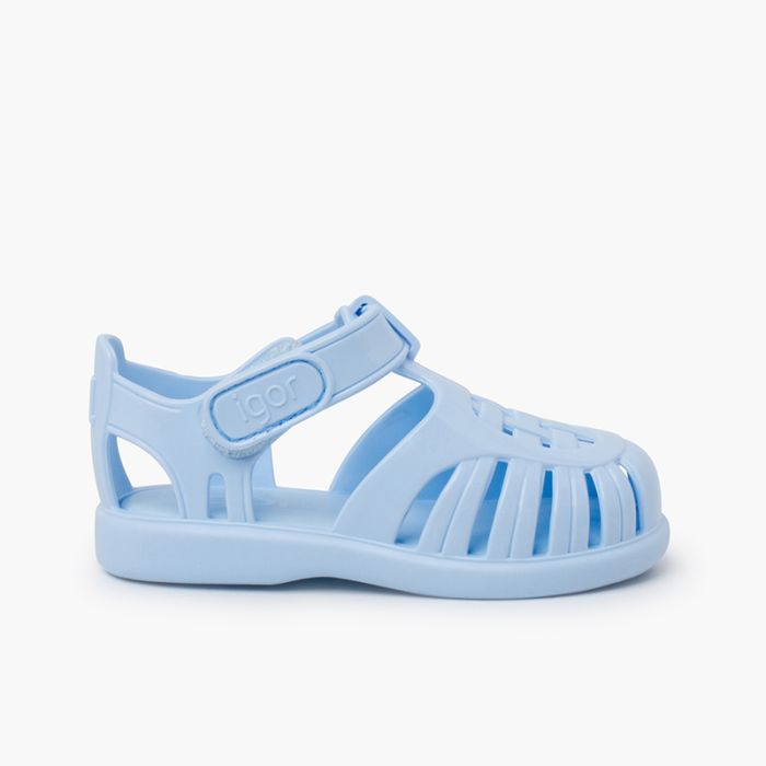 Sandali ragnetti glossy con cinturino adesivo