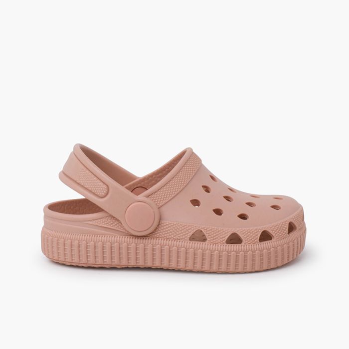 Zoccoli in gomma tipo sneakers suola colorata