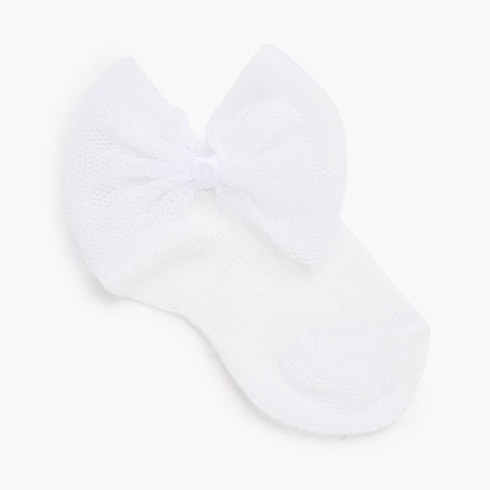 Calzini con lacci in tulle