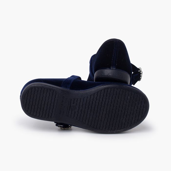 Pisamonas Ballerine Con Glitter E Cinturino - Chiusura A Strappo, Cotone E Gomma - Scarpe Bambine Made In Spain - Foto 7