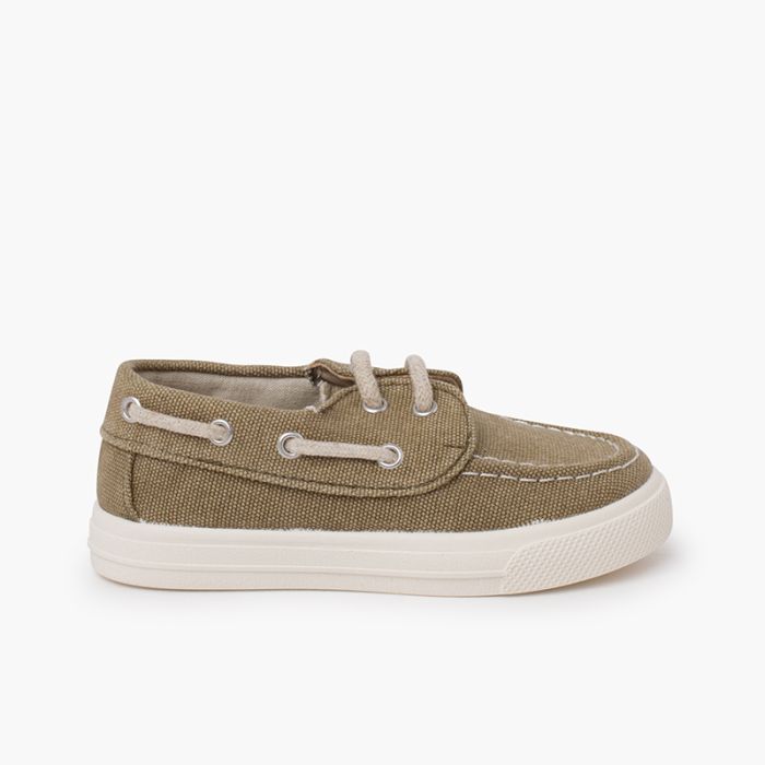 Scarpe da barca estivi tela organica