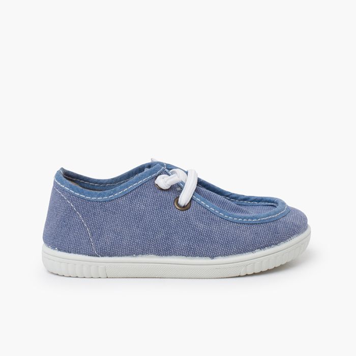 Scarpe da barca wallaby suola sottile lacci elastici