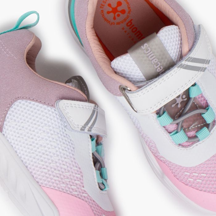 Sneakers Biomecanics colori pastello con strappo adesivo Pisamonas