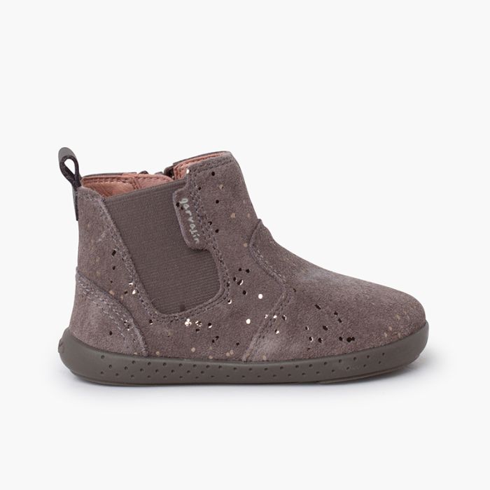 Stivaletto minimalista glitter elastico laterale