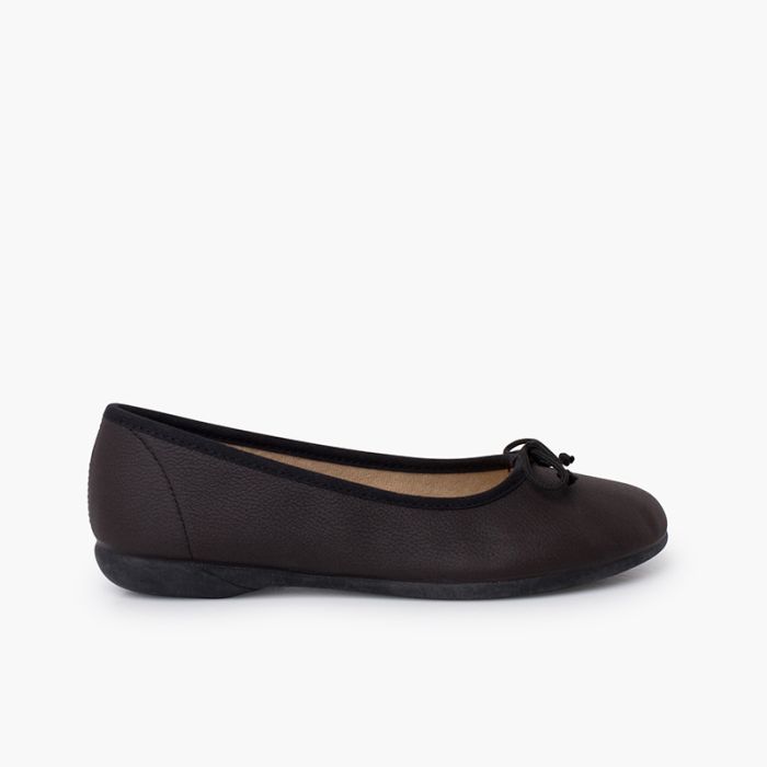 Ballerine fiocchetto flessibili pelle vegana