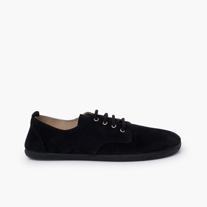 Scarpe blucher lacci barefoot pelle scamosciata