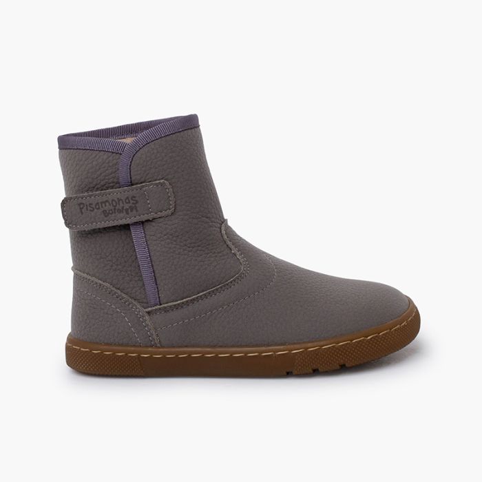 Stivaletti pelle barefoot pelliccia tipo agnello
