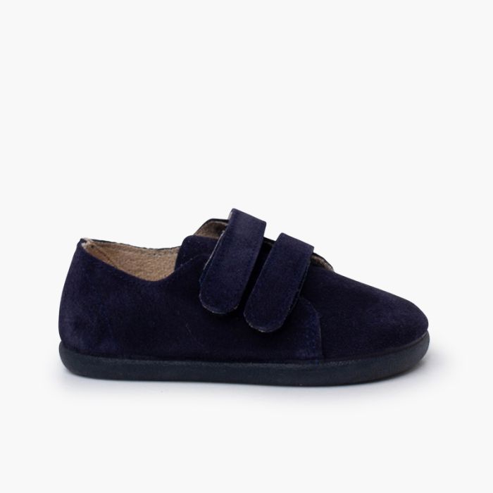 Sneakers barefoot pelle scamosciata doppio strappo