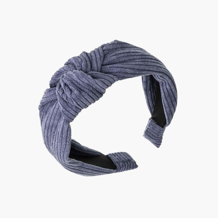 Fascia per capelli in velluto a coste