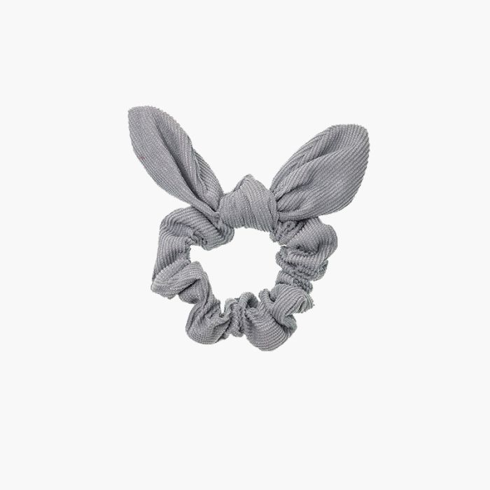 Elastico scrunchie in micropana glitterato con fiocco