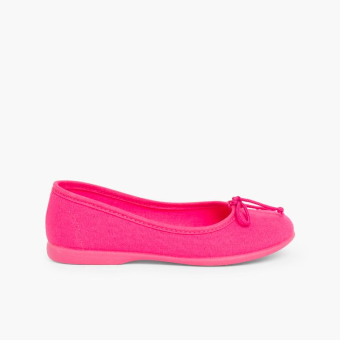 Ballerine Bambina Tela Laccetto 