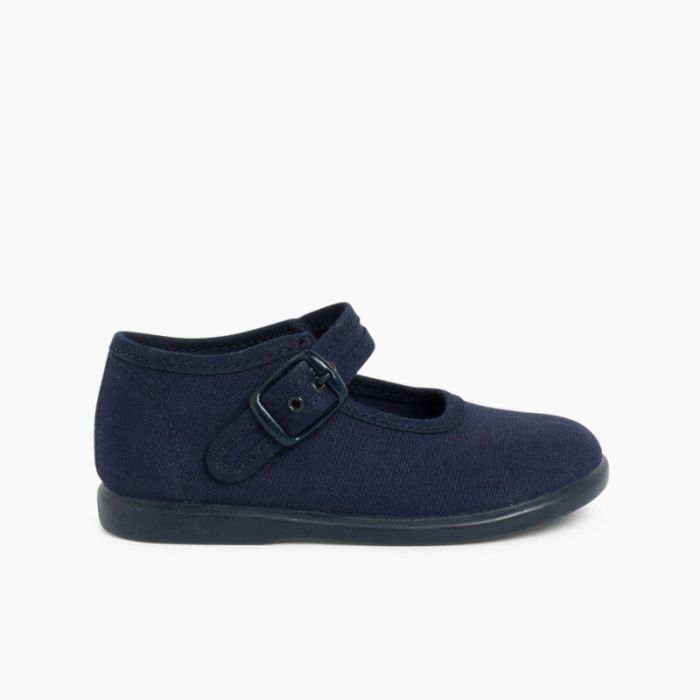 Scarpe Ballerine cinturino Bambina Tela Fibbia