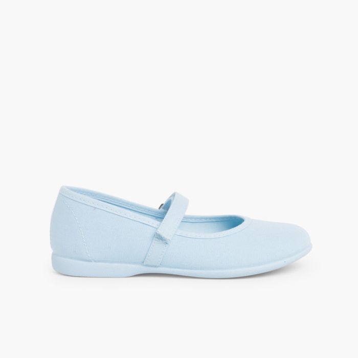 Scarpe Bambina Tela chiusura a strappo fino