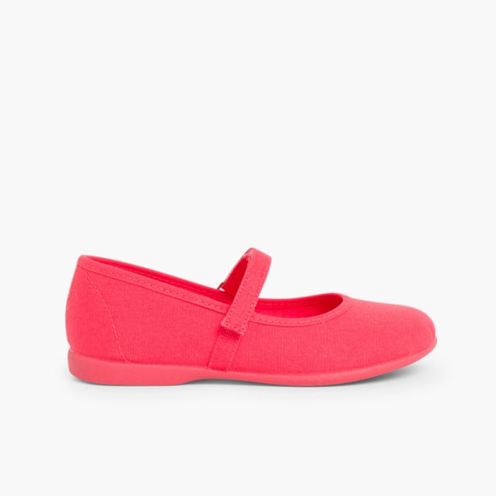 Scarpe Bambina Tela chiusura a strappo fino