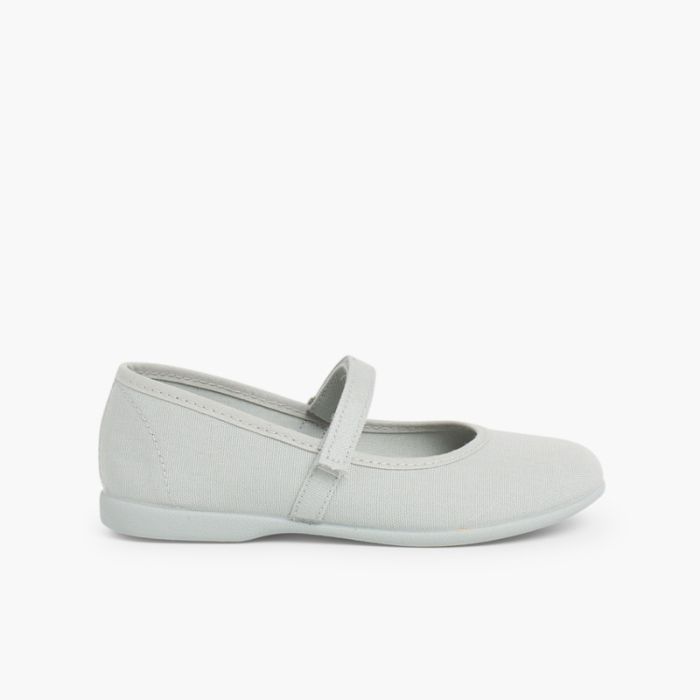 Scarpe Bambina Tela chiusura a strappo fino