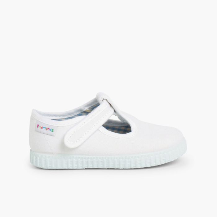 Scarpe Occhio di Bue T-Bar Bambini chiusura a strappo