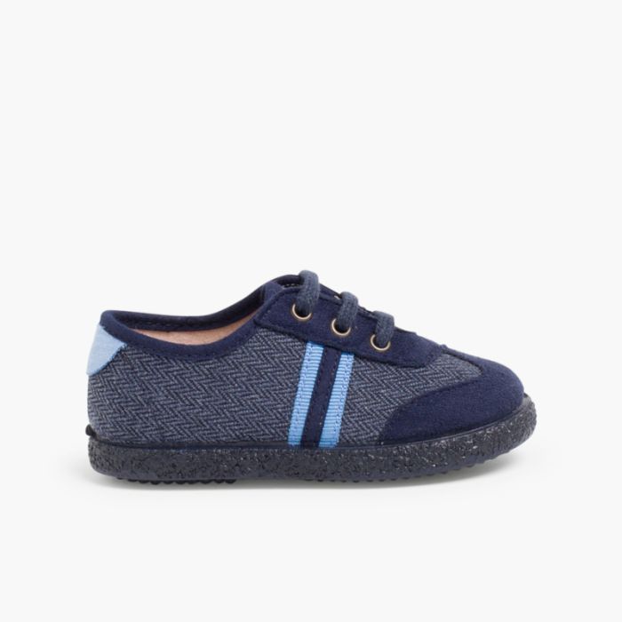 Sneakers effetto Scamosciato due lacci