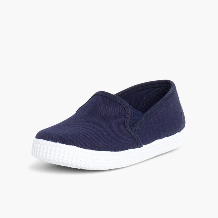 Comprare Scarpe Tela con Elastico Suola di Gomma Bianca