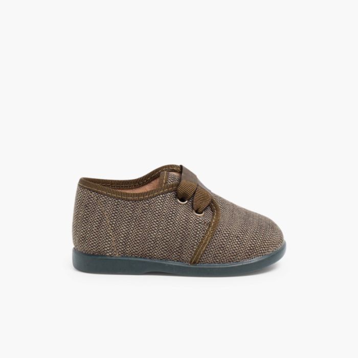 Scarpe di Tessuto Tipo Blucher Bambino