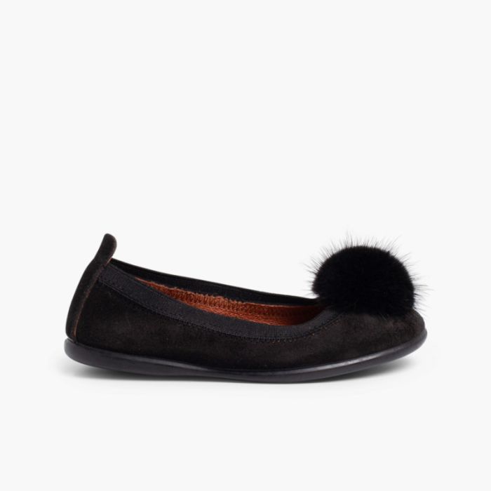 Ballerine con pompon bambina e donna