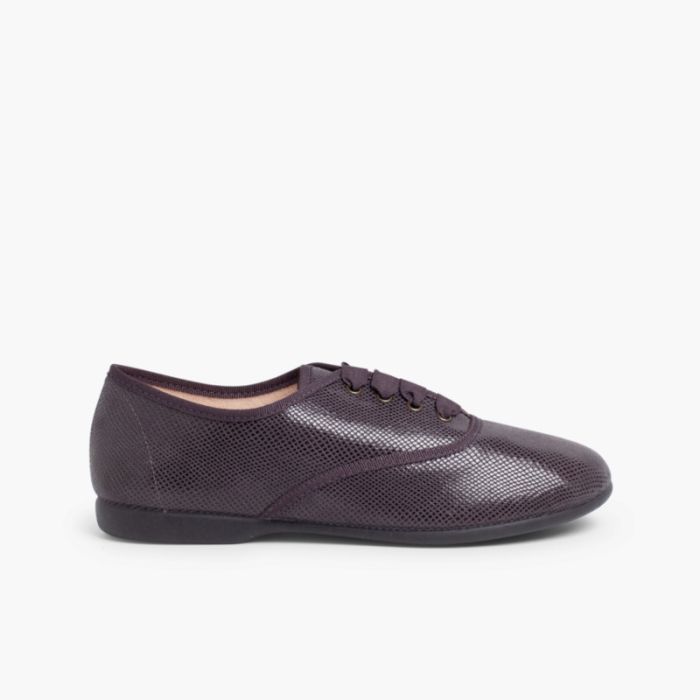  Blucher bambina e donna effetto serpente