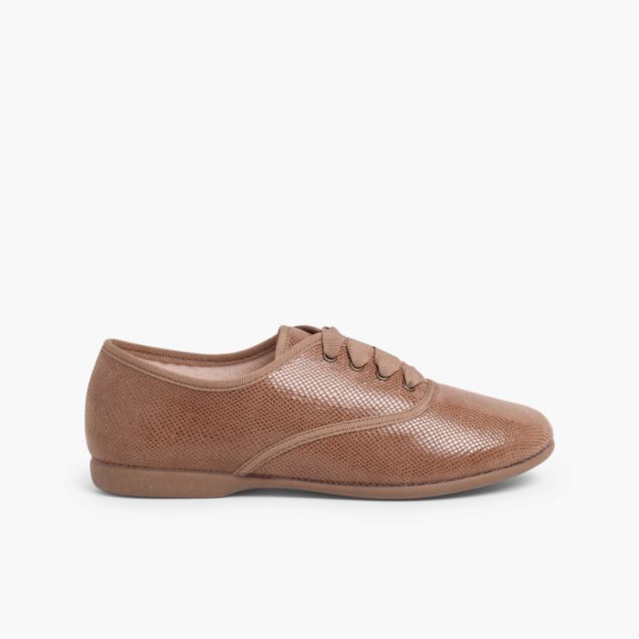  Blucher bambina e donna effetto serpente